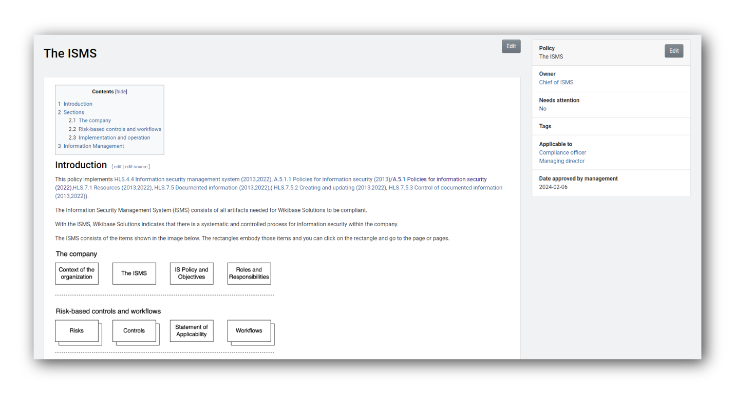 Interface van Wikibase ISMS